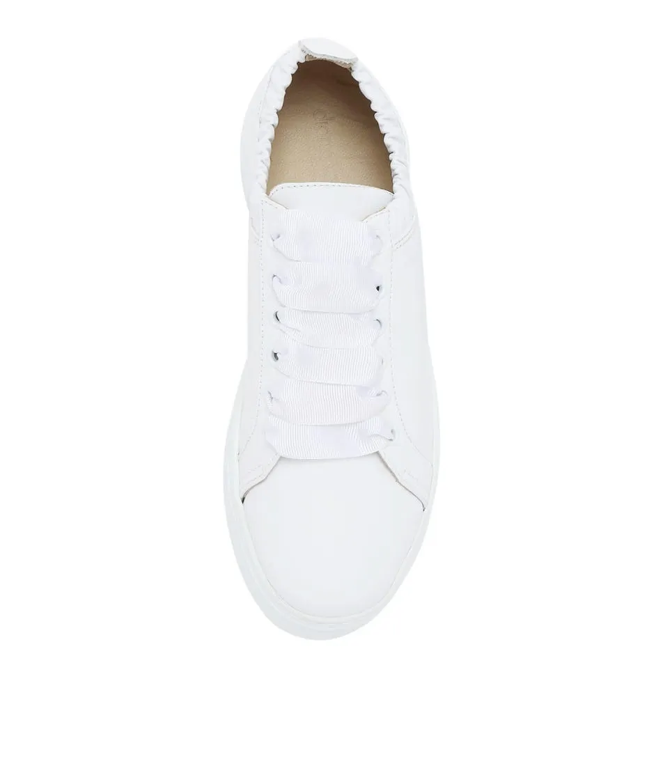 DIANA FERRARI Betssy White Leather Sneakers