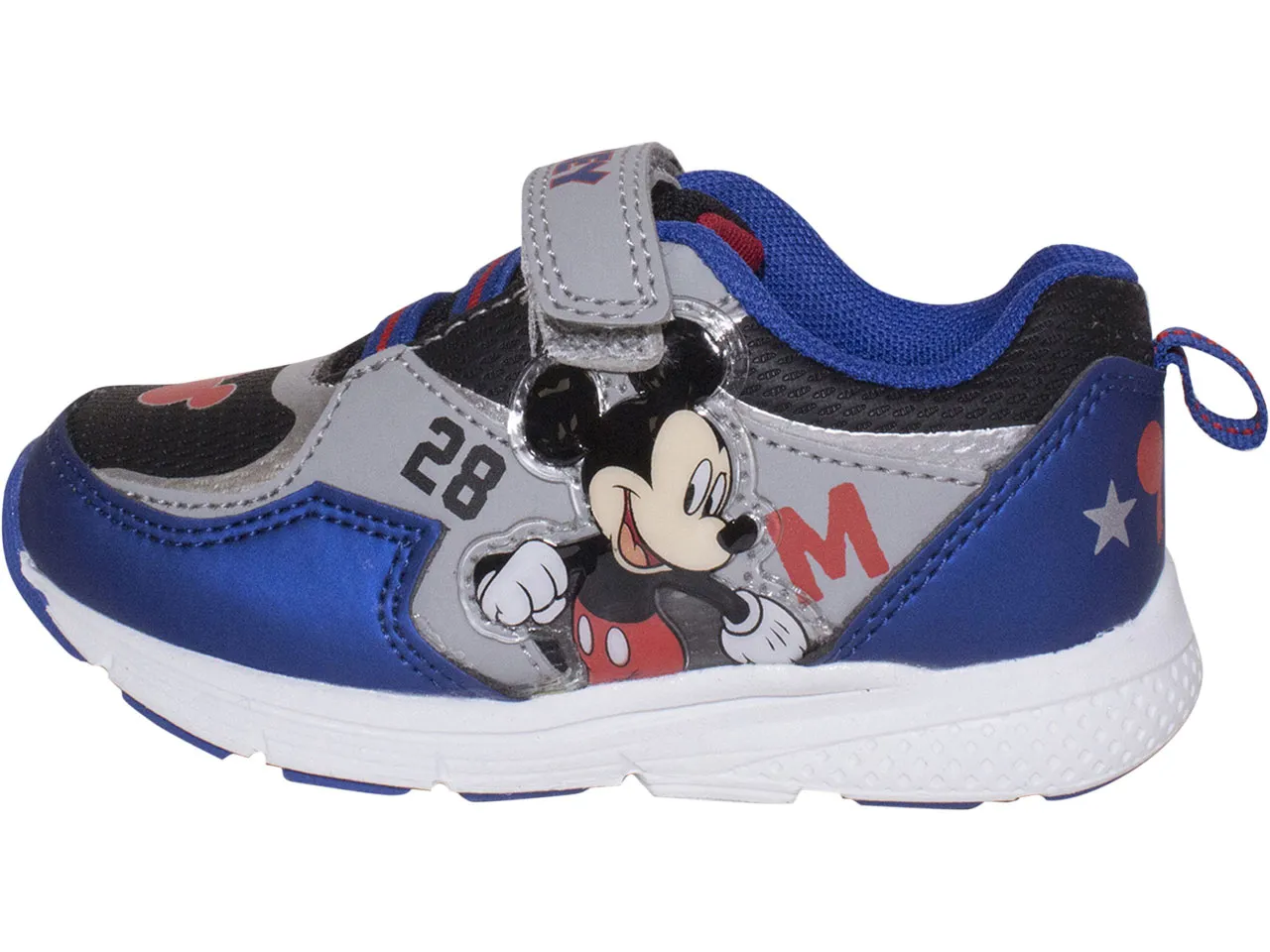 Disney Junior Mickey Mouse Clubhouse Toddler Boy's Sneakers Light Up Navy Sz: 7T