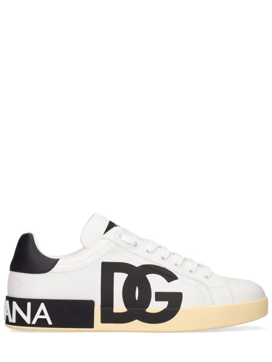 Dolce&Gabbana   Portofino leather low sneakers 