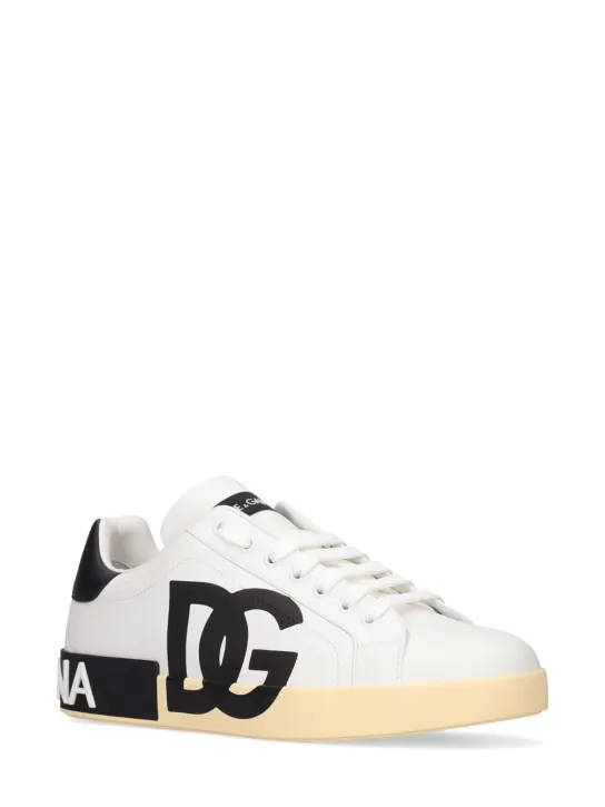 Dolce&Gabbana   Portofino leather low sneakers 