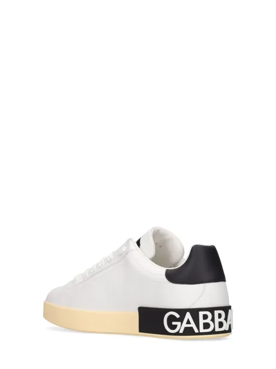 Dolce&Gabbana   Portofino leather low sneakers 