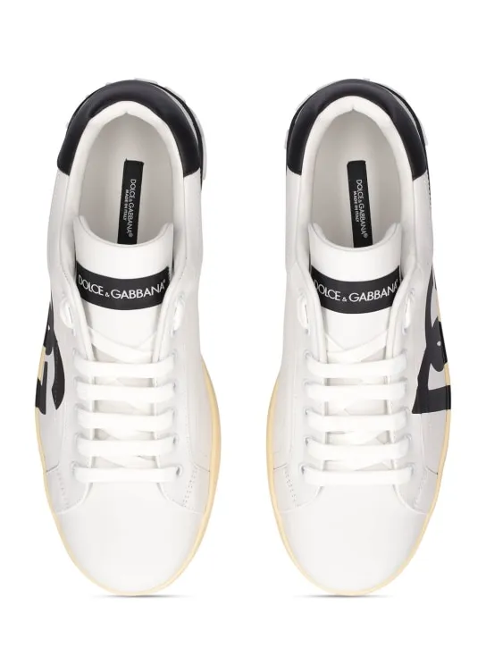 Dolce&Gabbana   Portofino leather low sneakers 