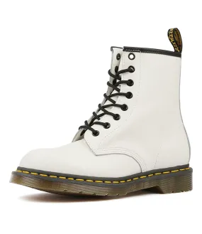 DR MARTEN 1460 8 Eye Boot White Leather