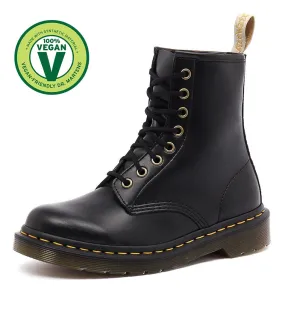 DR MARTEN 1460 Vegan 8 Eye Boot Black Vegan Leather