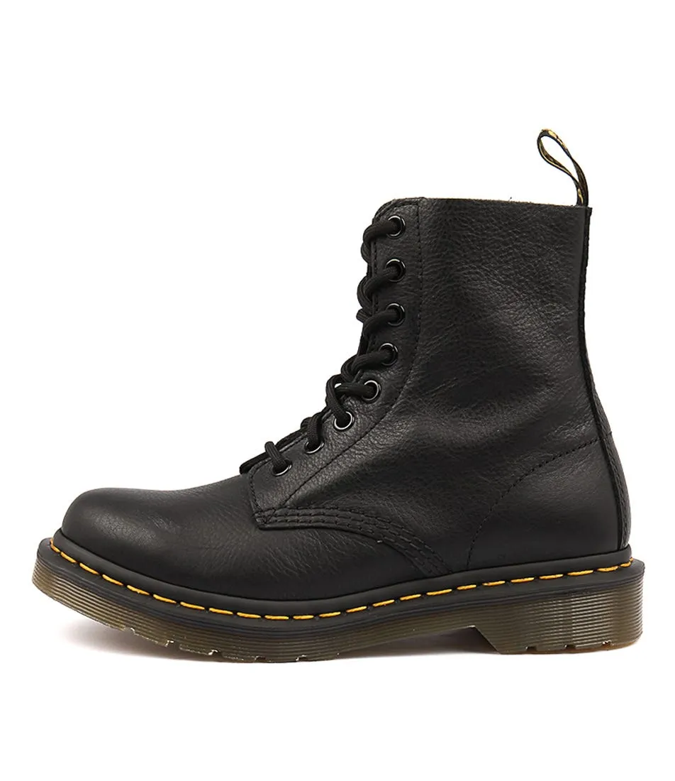 DR MARTEN Pascal 8 Eye Boot Black Leather