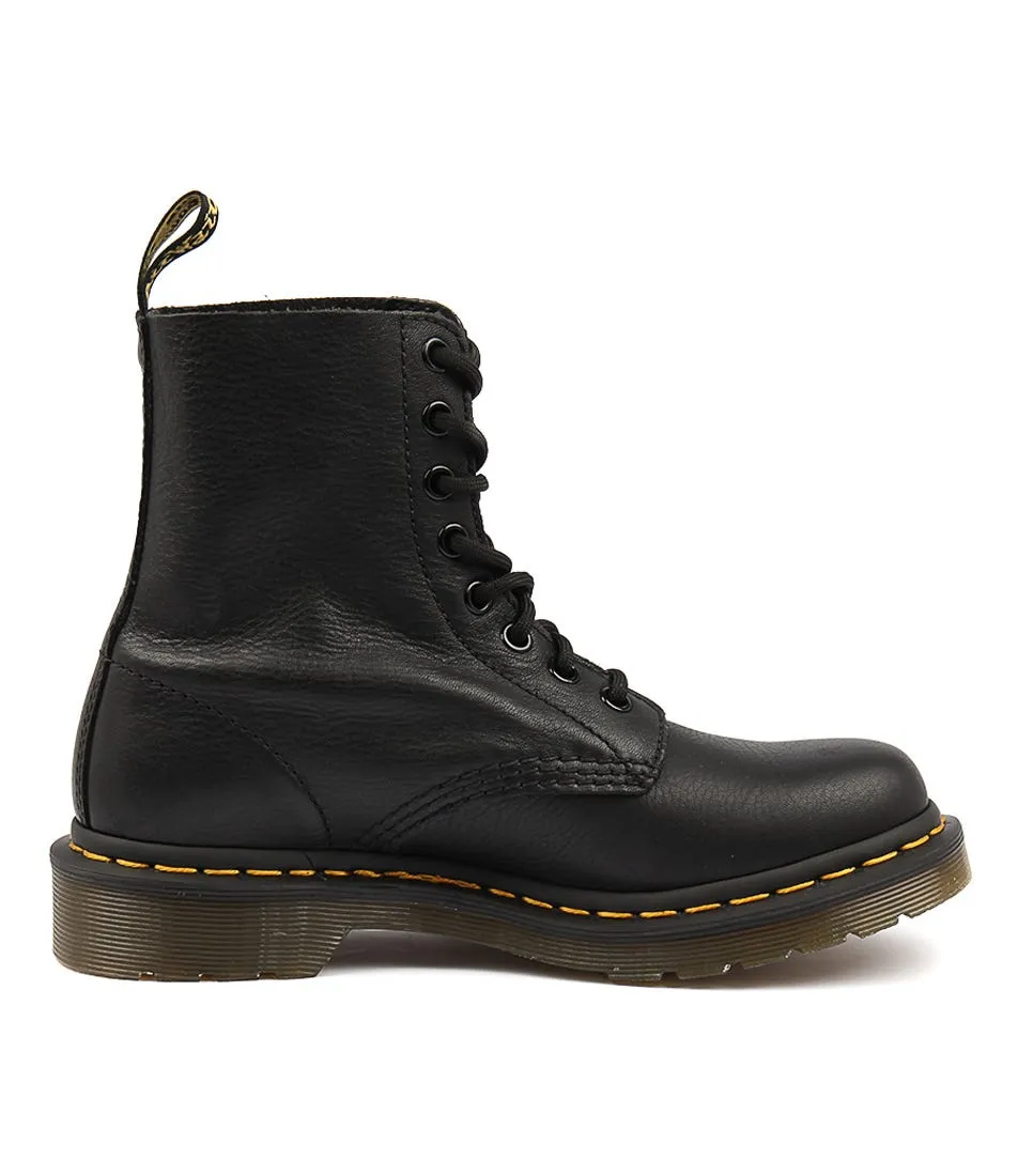 DR MARTEN Pascal 8 Eye Boot Black Leather