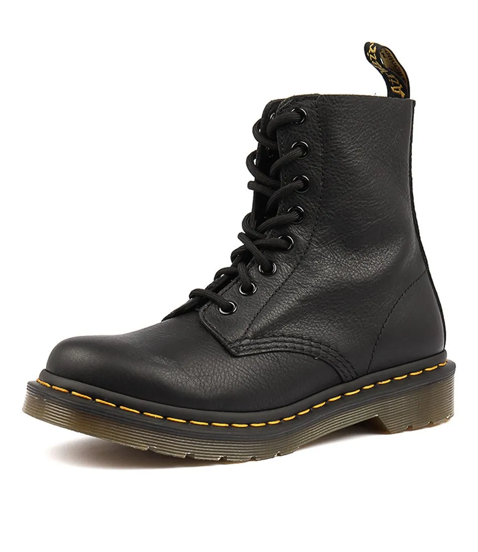 DR MARTEN Pascal 8 Eye Boot Black Leather