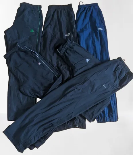 Dynamic Mix: Nike, Reebok, Puma, Umbro, Champion Parachute Track Pants Collection