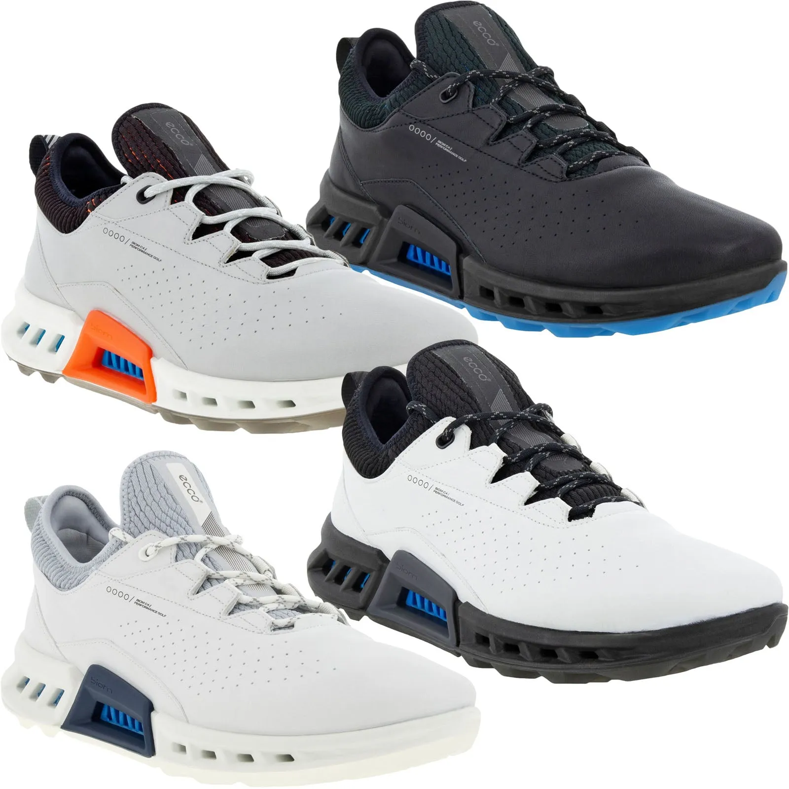 ECCO Mens Biom C4 Leather GORE-TEX Golf Shoes