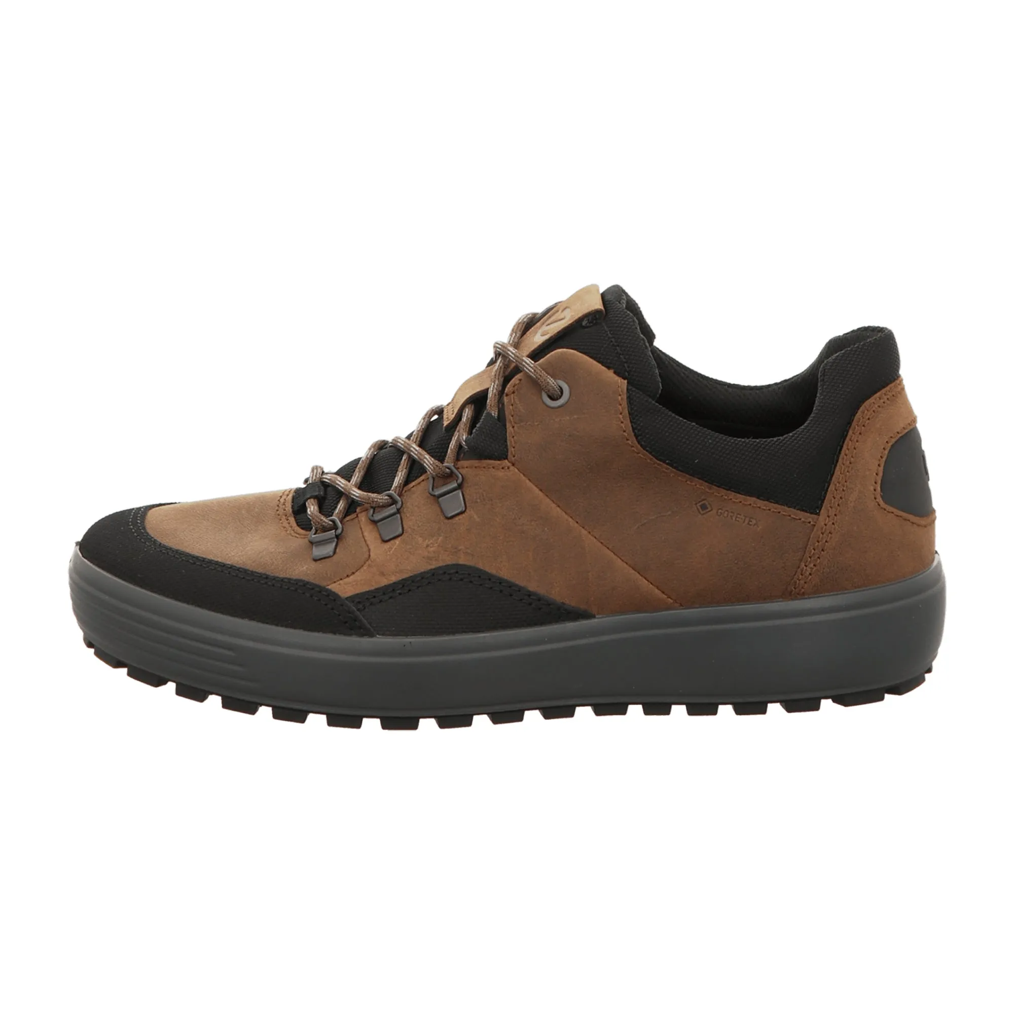 Ecco Soft 7 Tred Men's Brown Leather Sneakers - Stylish & Durable