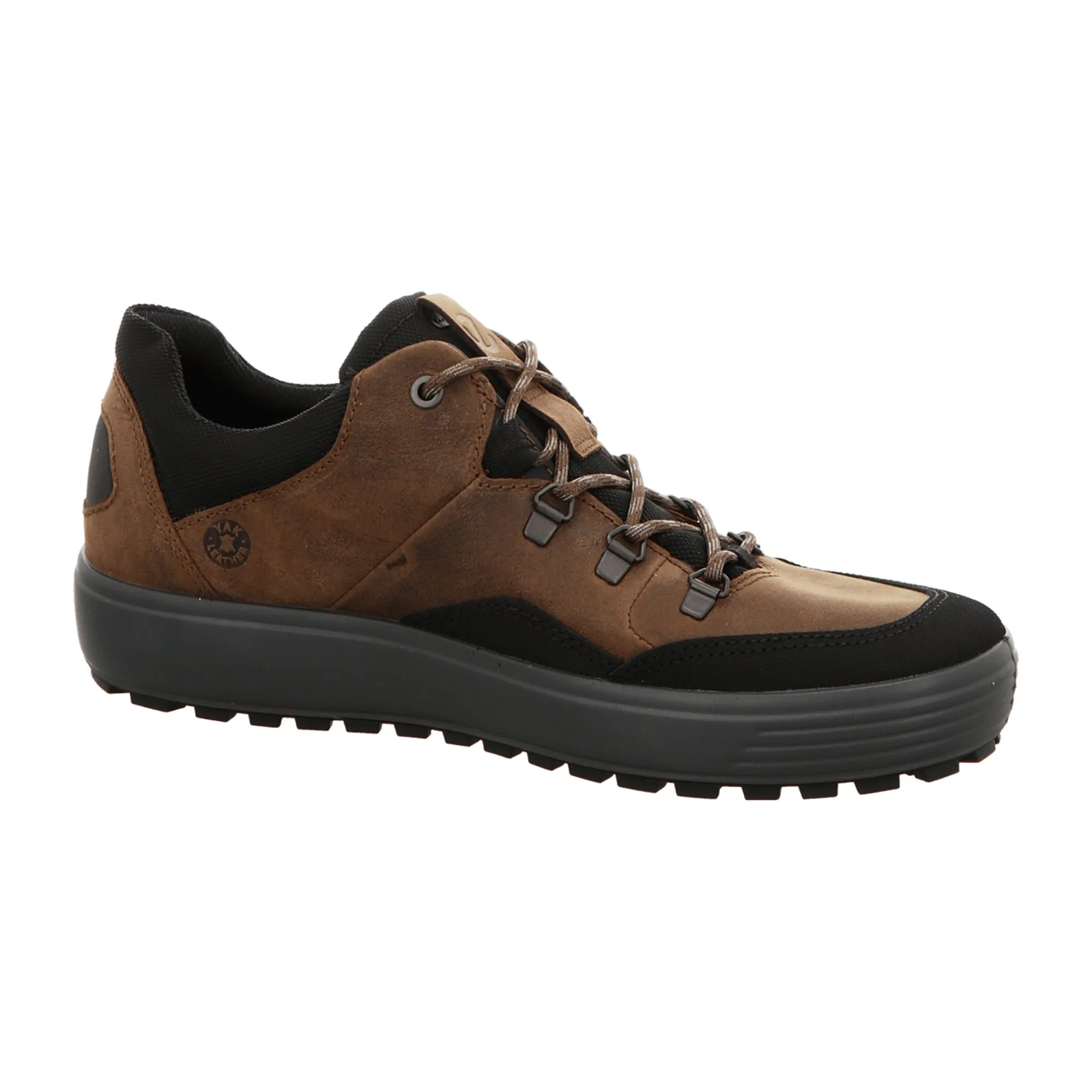 Ecco Soft 7 Tred Men's Brown Leather Sneakers - Stylish & Durable