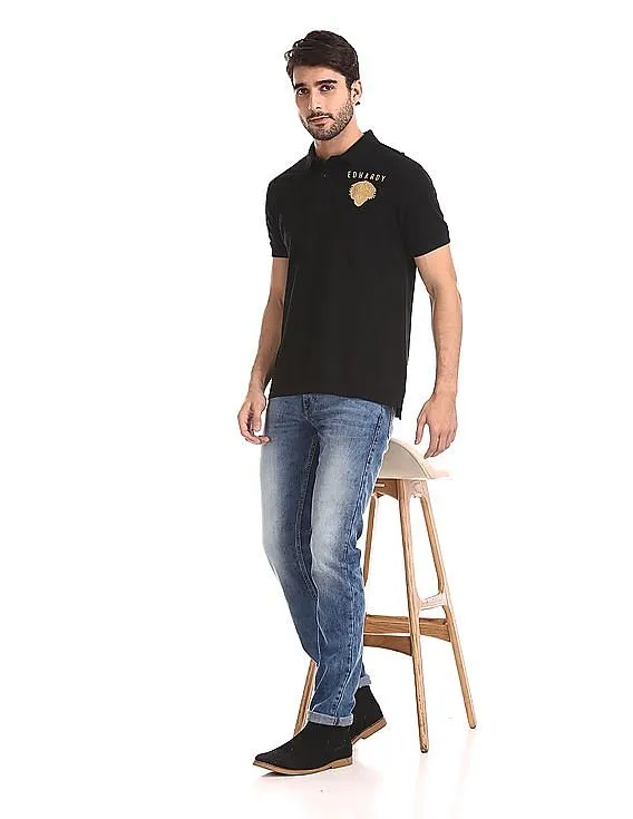 Ed Hardy Solid Pique Polo Shirt