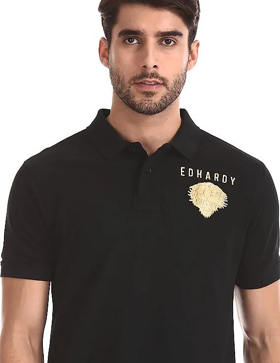 Ed Hardy Solid Pique Polo Shirt