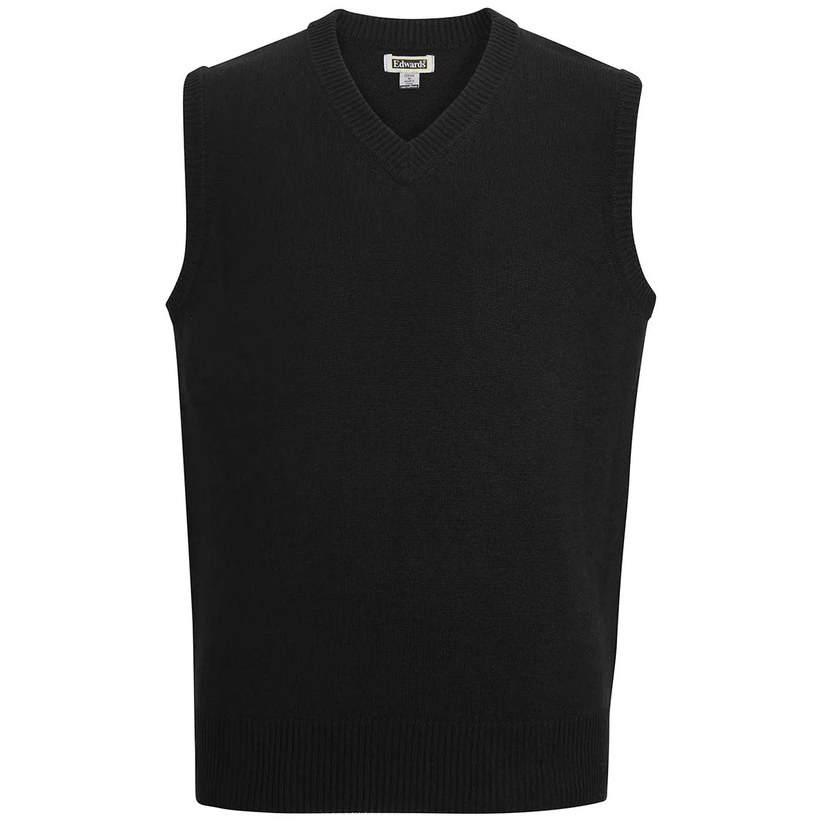 Edwards Men's Black Jersey Knit Acrylic Vest