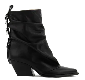 ELENA IACHI  ELENA IACHI SLOUCHY SHORT BOOT BLACK