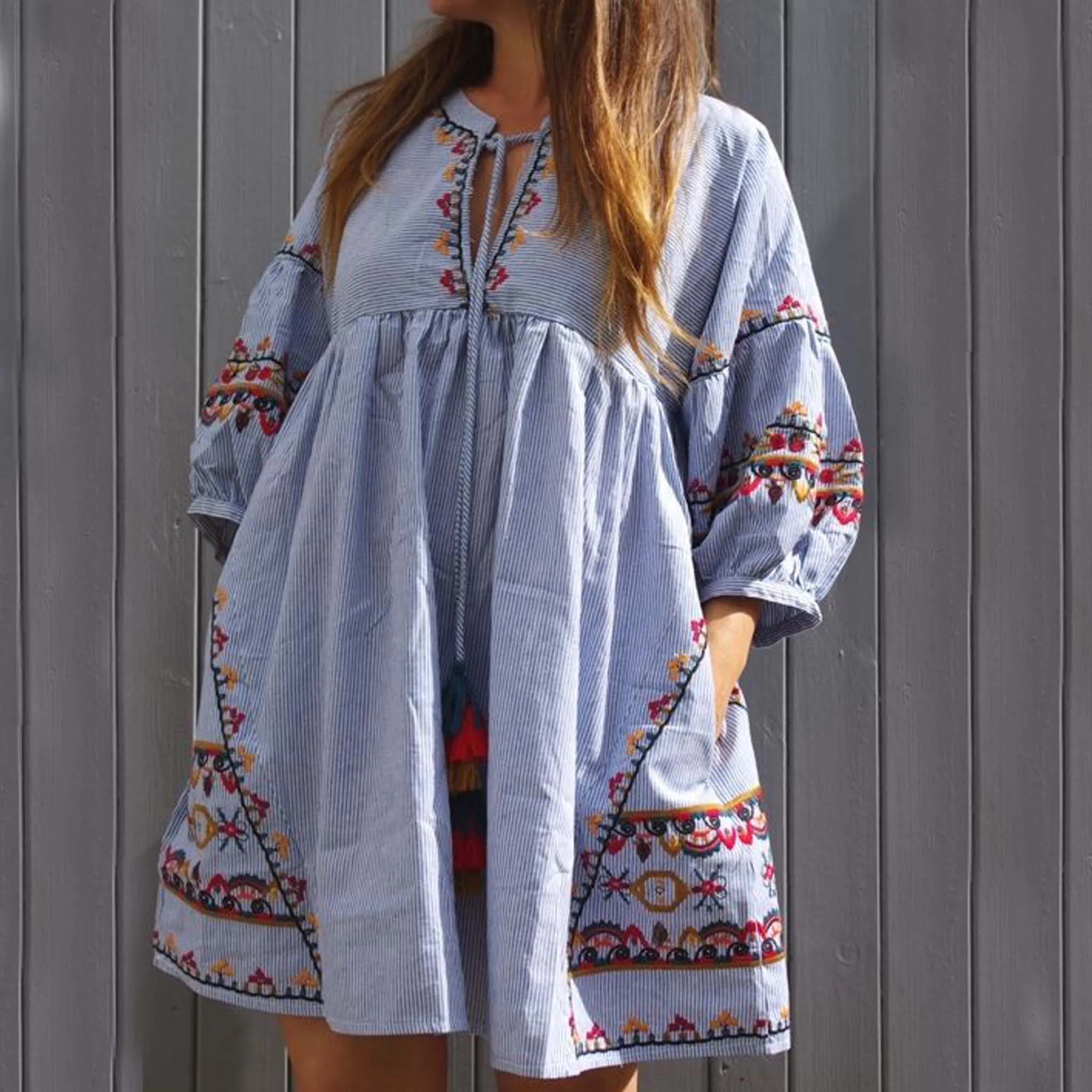 Elise Embroidered Dress