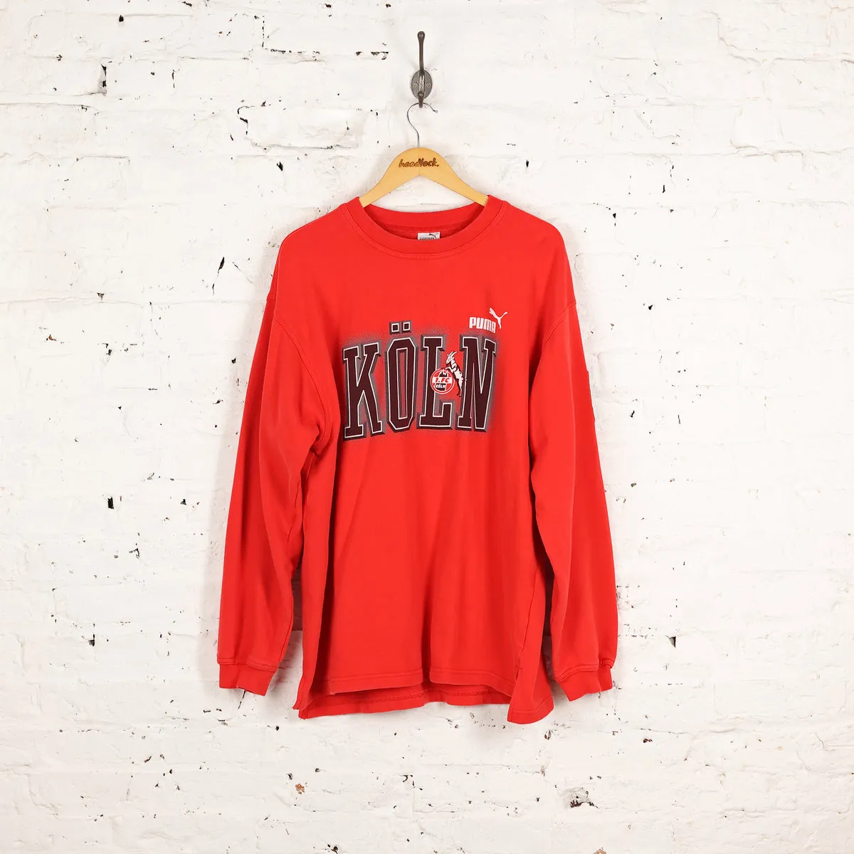 FC Koln Puma 90s Sweatshirt - Red - XL