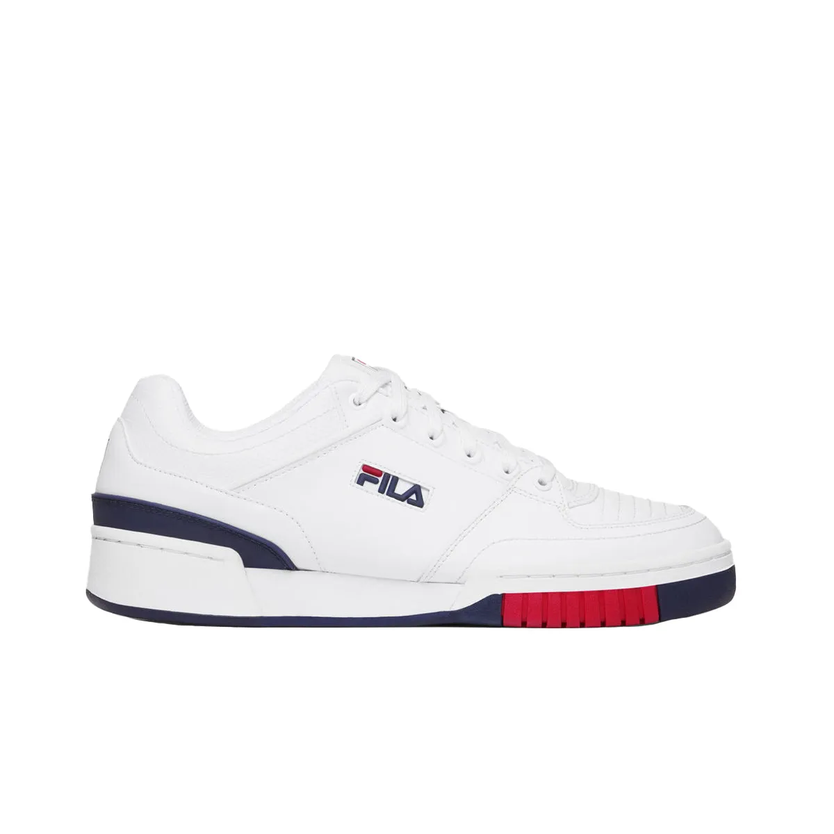 Fila Mens Targa NT Premium Fashion Sneakers 1TM01967-125 White/Fila Navy/Fila Red