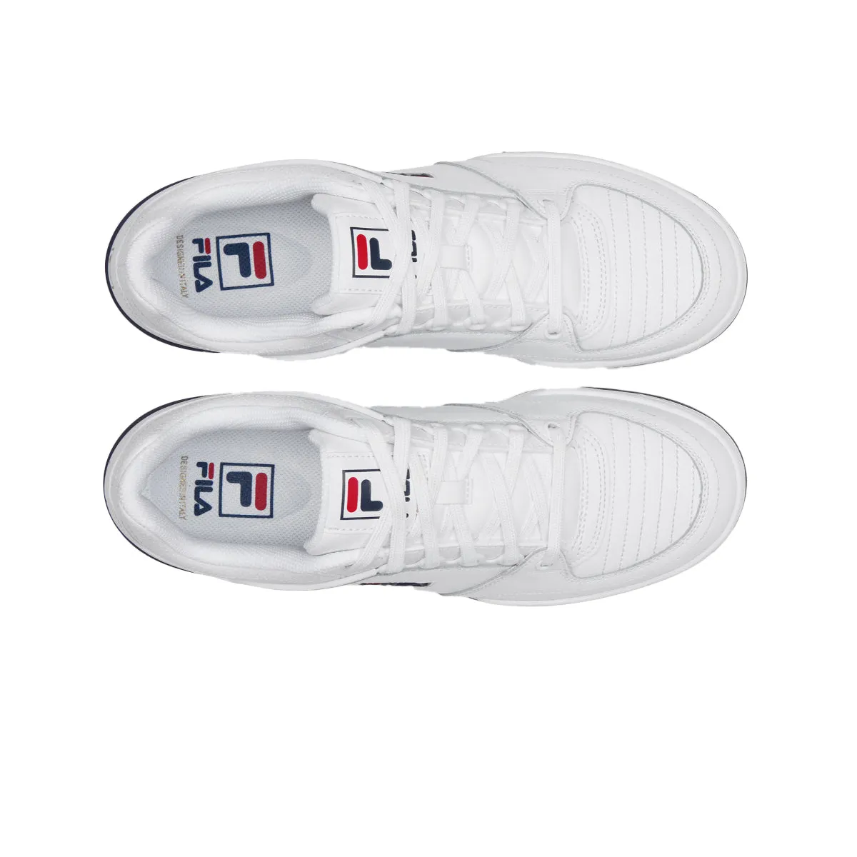 Fila Mens Targa NT Premium Fashion Sneakers 1TM01967-125 White/Fila Navy/Fila Red