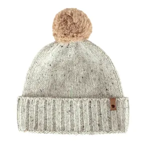 Fjallraven Womens Ovik Pom Hat Chalk White