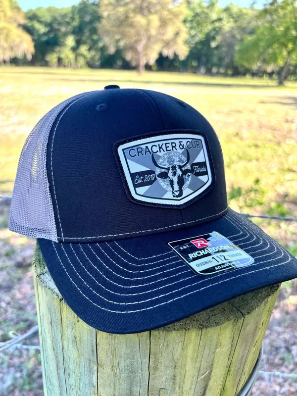 Florida Cattle Patch Hat - Black/Charcoal