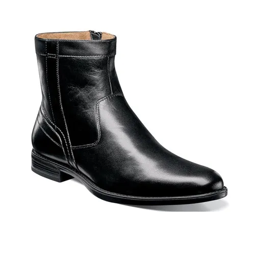 Florsheim Men's Midtown Plain Toe Zipper Boot Black