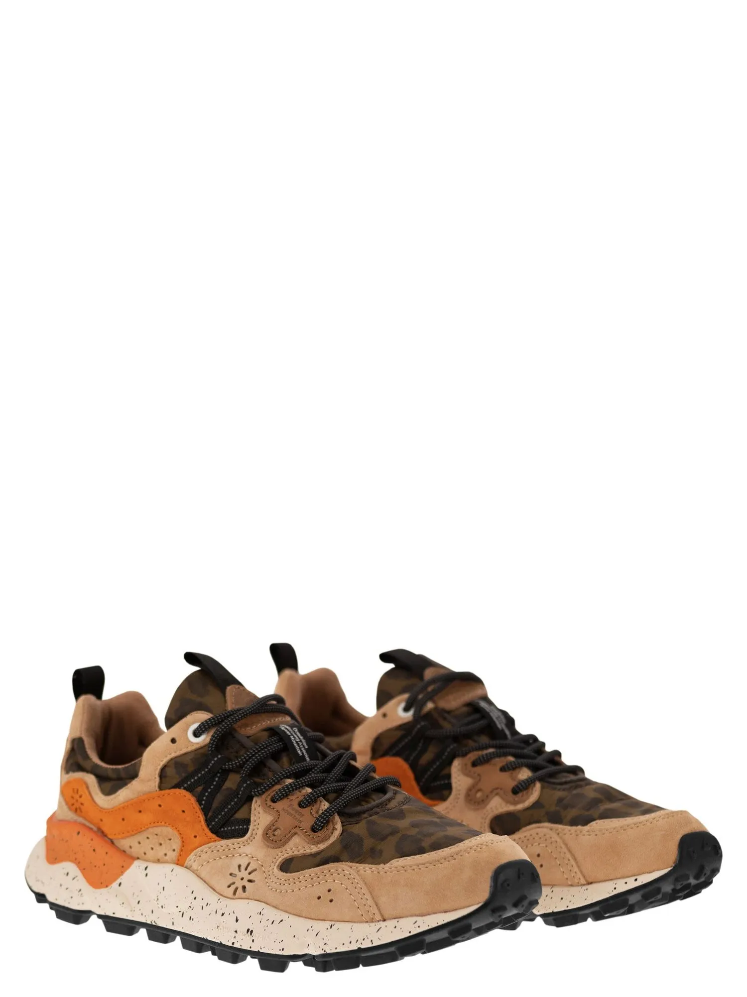 Flower Mountain    Flower Mountain Yamano 3 Sneakers In Suede And Technical Fabric