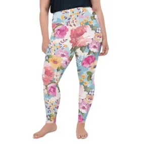 Flower Power Plus Size Leggings