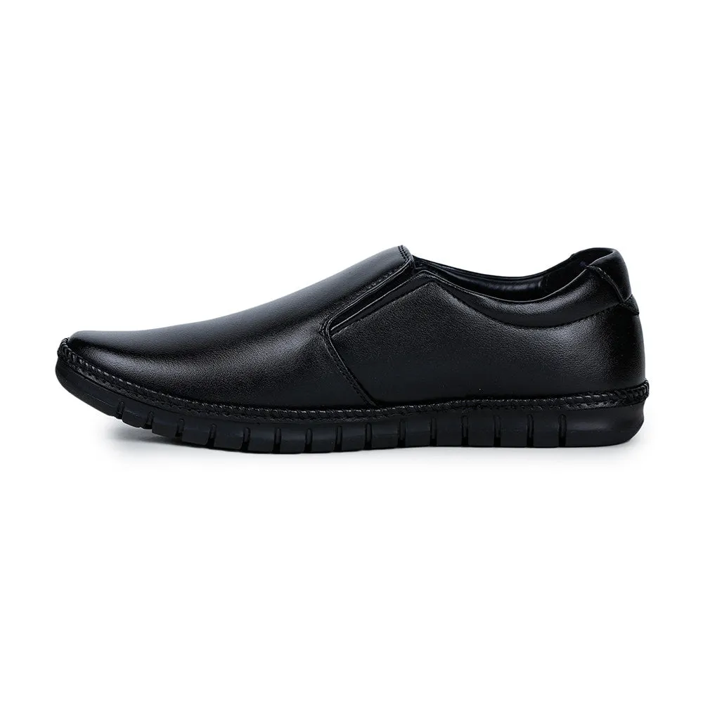 Fortune (Black) Classic Loafer Shoes For Men BM-2 By Liberty