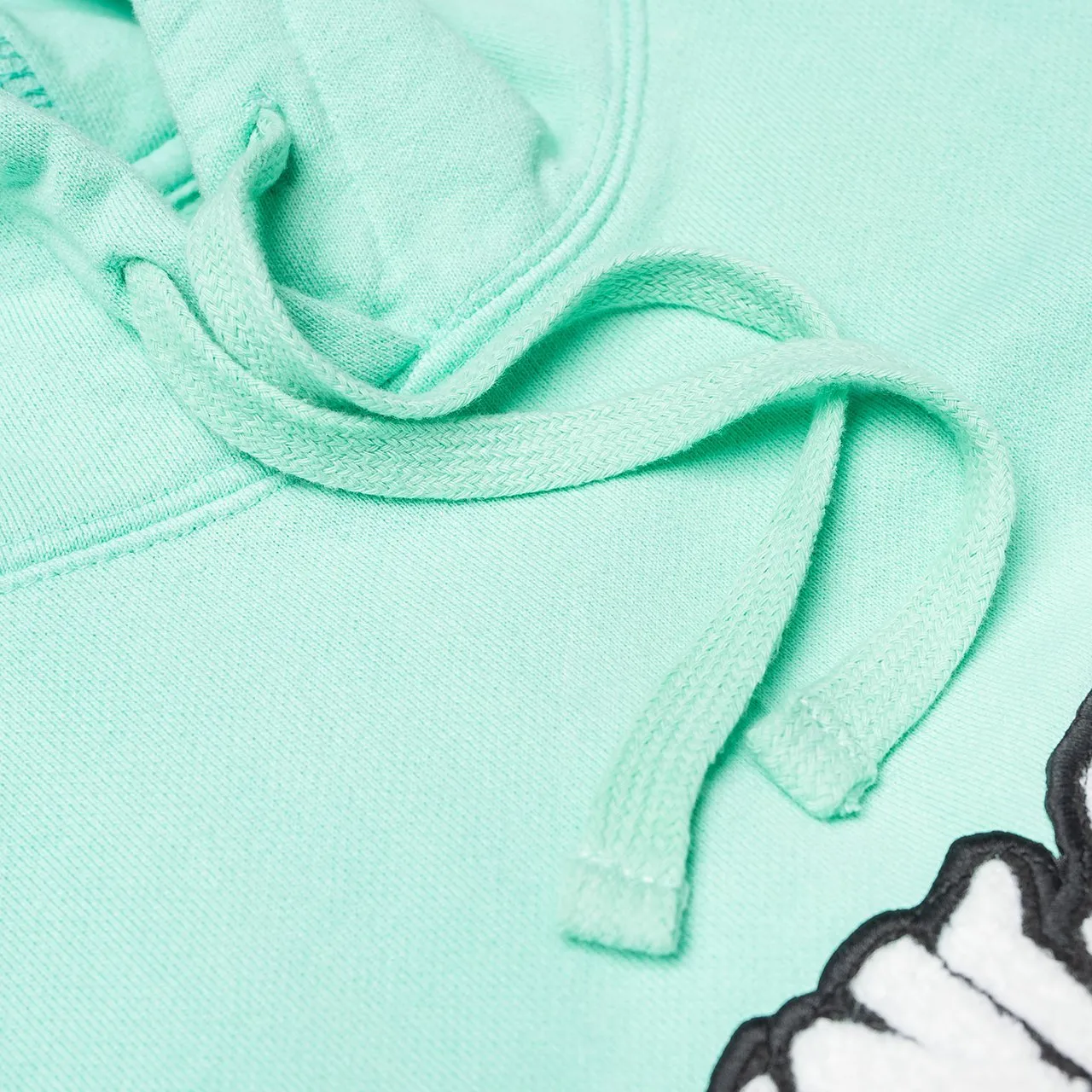 fucking awesome garment dyed chenille logo hoodie (seafoam)