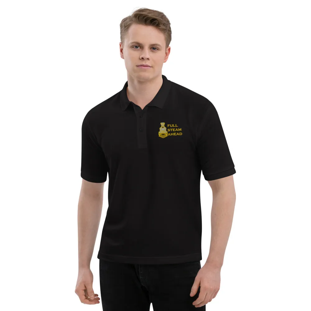 Full Steam Ahead Men's Premium Polo