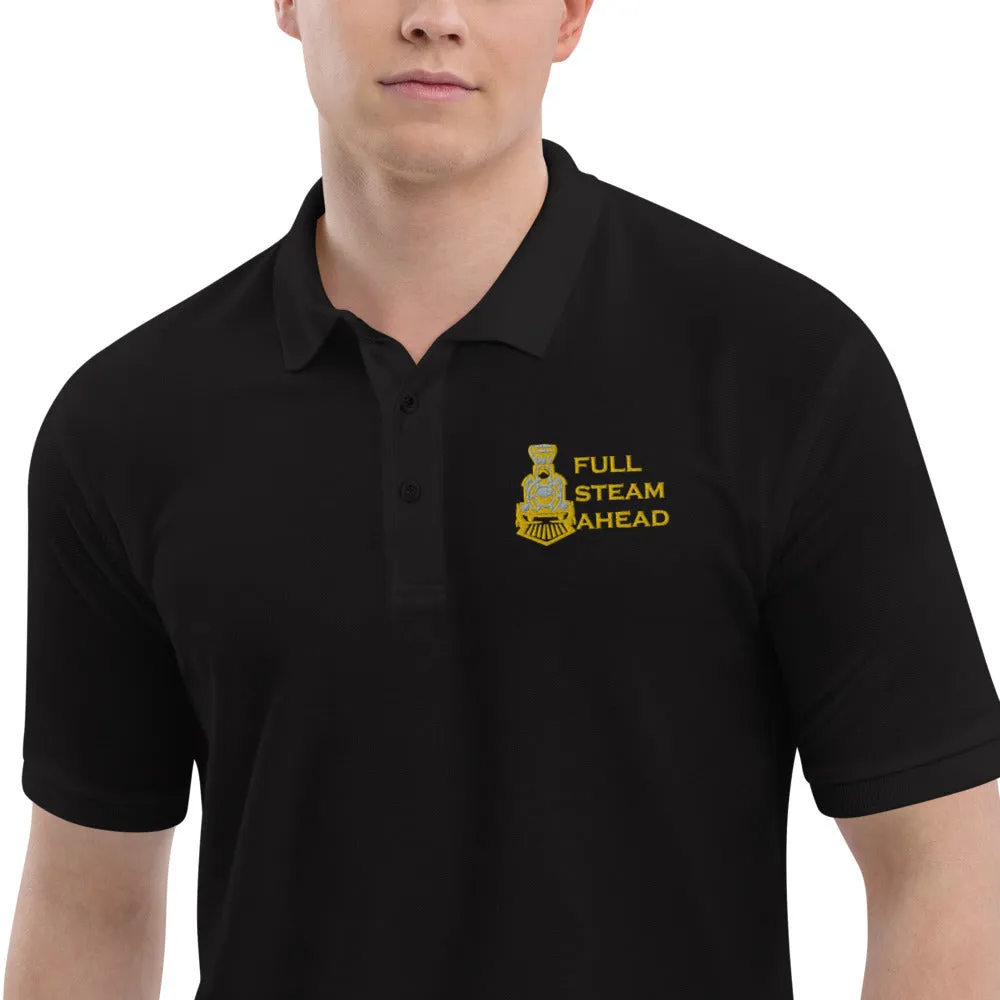 Full Steam Ahead Men's Premium Polo