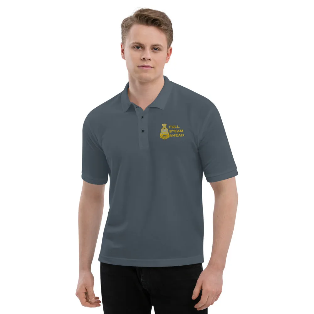 Full Steam Ahead Men's Premium Polo