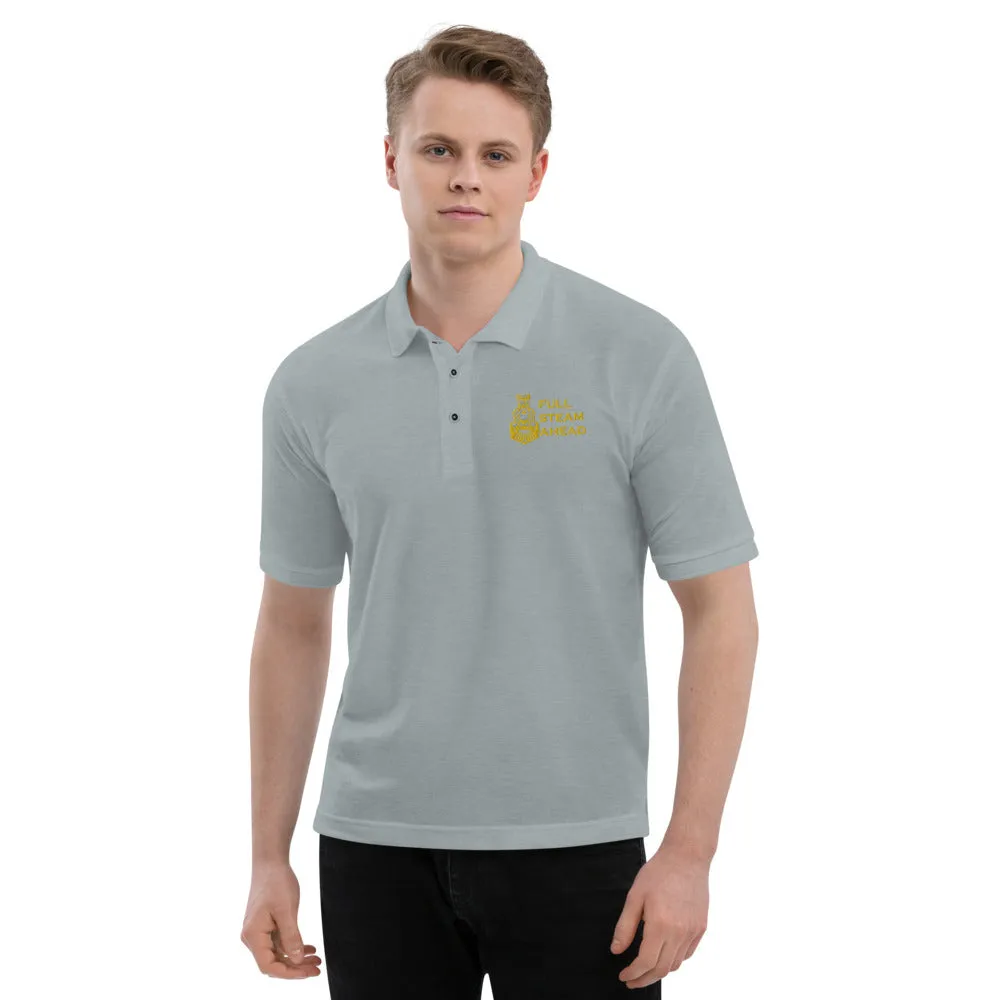 Full Steam Ahead Men's Premium Polo