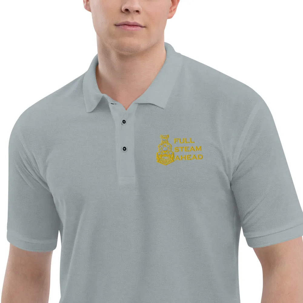 Full Steam Ahead Men's Premium Polo