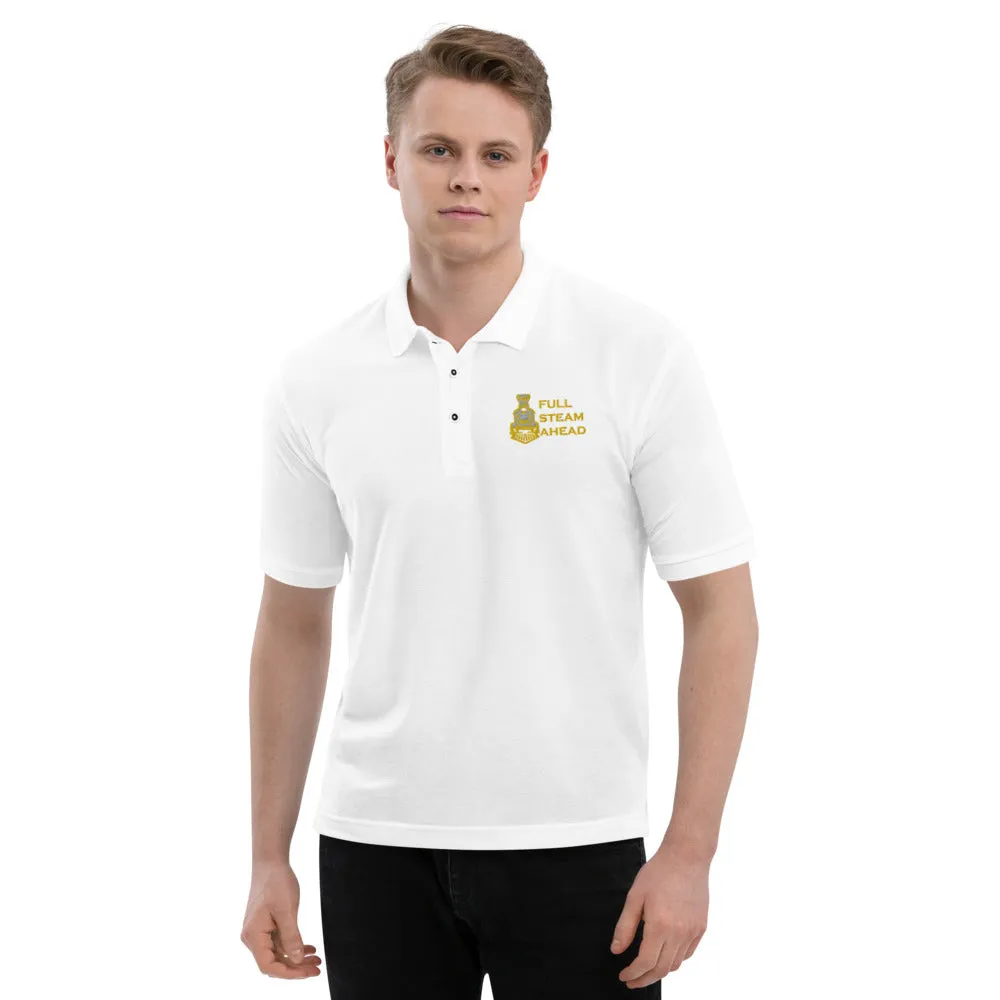 Full Steam Ahead Men's Premium Polo