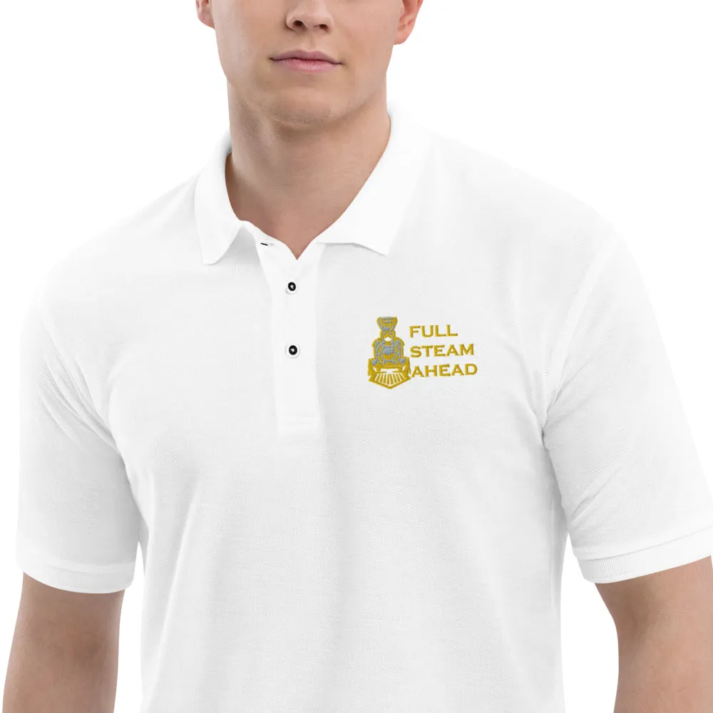 Full Steam Ahead Men's Premium Polo