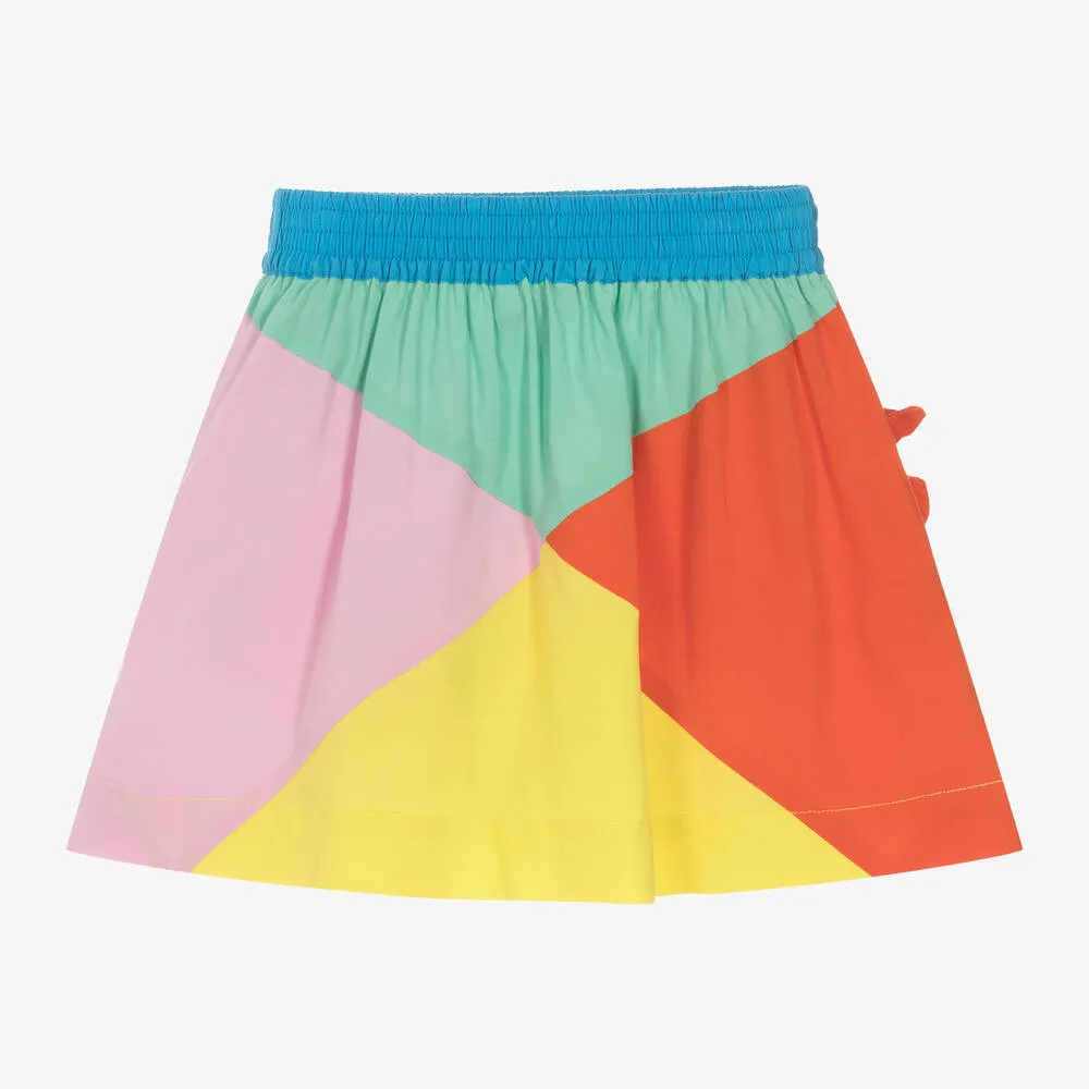 Girls Colourblock Viscose Skirt