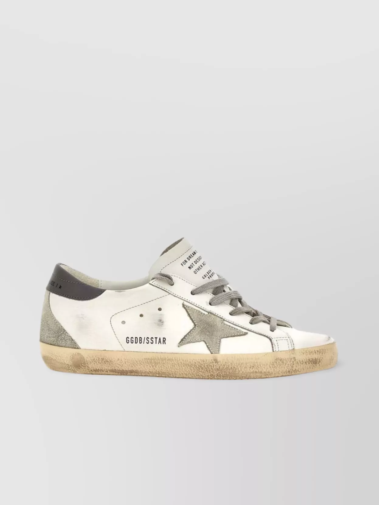 Golden Goose   Leather and suede spur sneakers