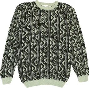 Green Patterned Jumper | ThriftTale