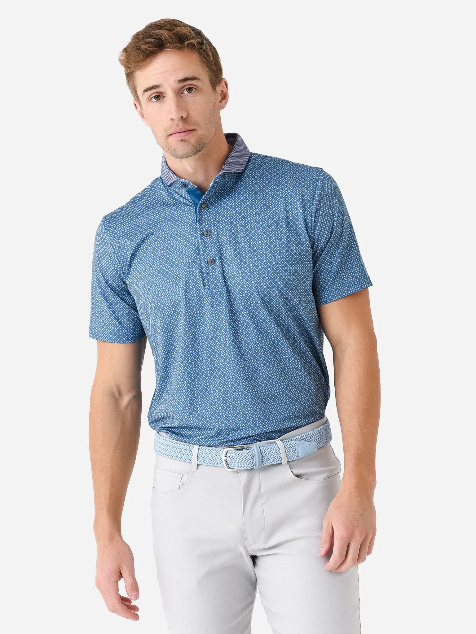     GREYSON  Men's Cycles Of Circles Polo    