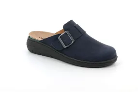 Grunland Dafa Leather Slipper - Blu / Blue