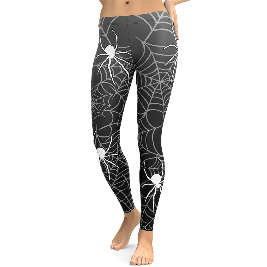 Halloween Spiderwebs Leggings