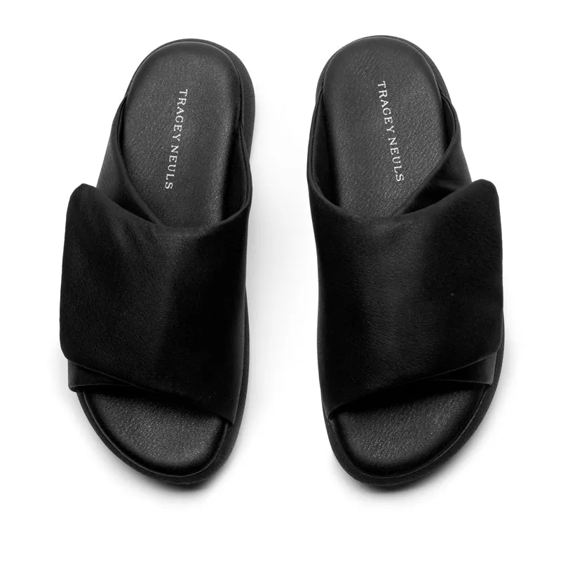 HOLLER Smoke | Leather Slipper