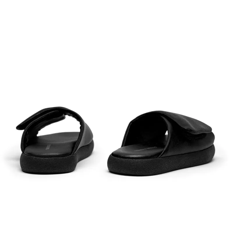 HOLLER Smoke | Leather Slipper