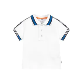 Hugo Boss Boys White Polo Shirt 