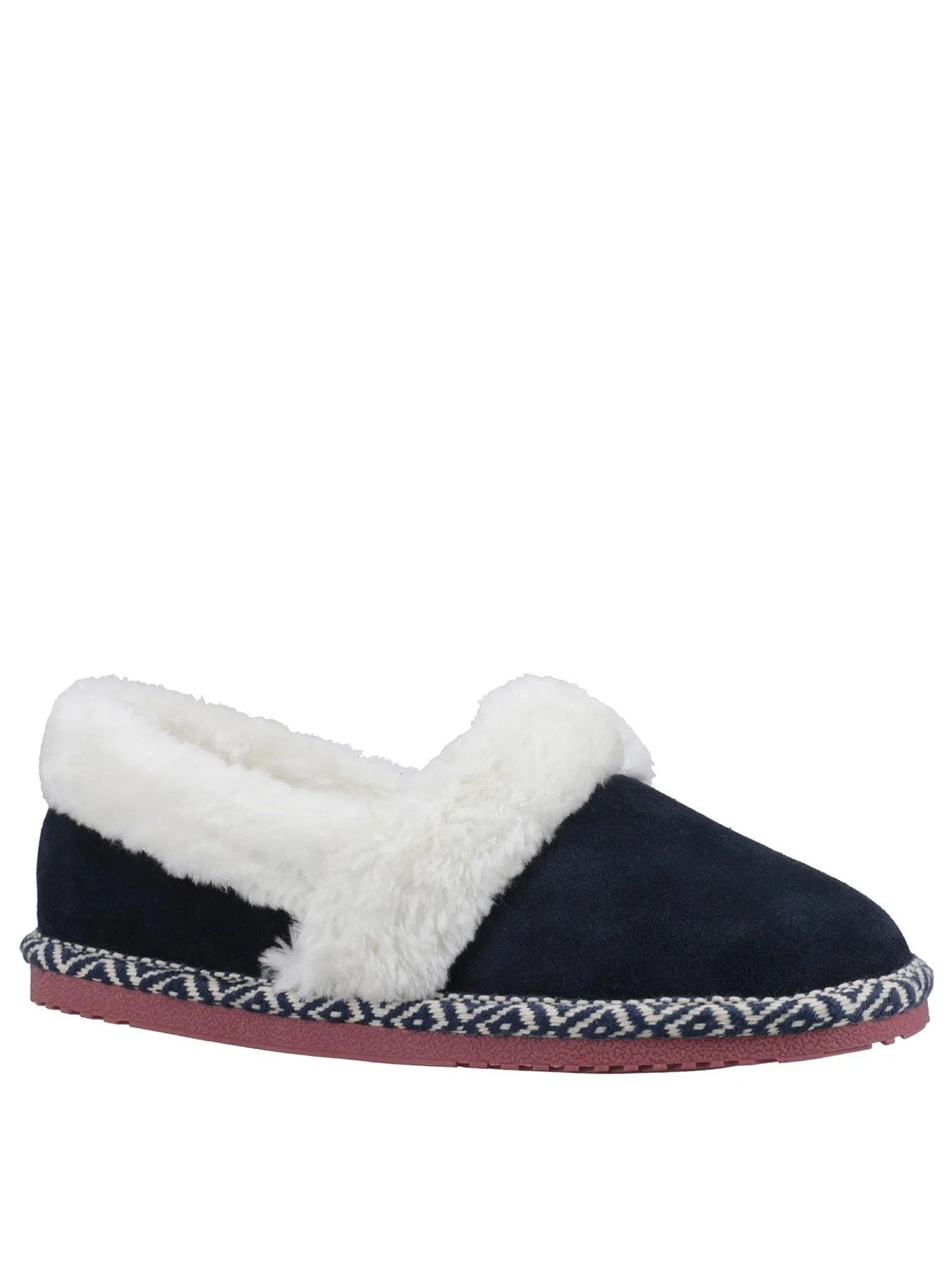 Hush Puppies Ariel Aztec Slipper - Navy