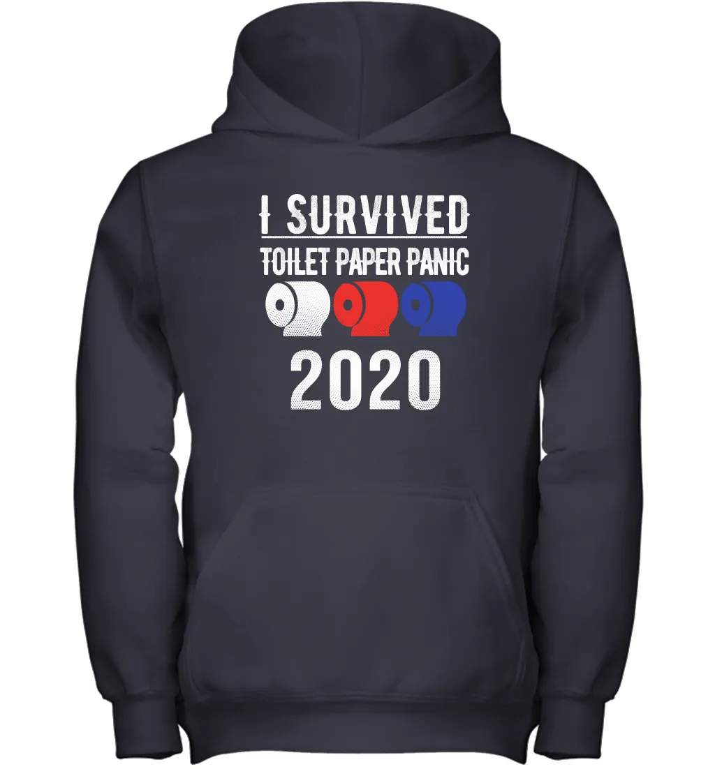 I Survived Toilet Paper Panic 2020 Coronacation Youth Hoodie