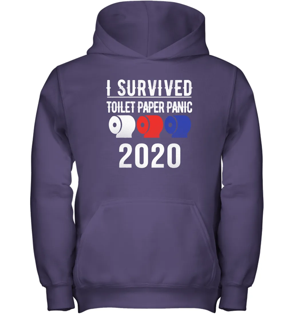 I Survived Toilet Paper Panic 2020 Coronacation Youth Hoodie