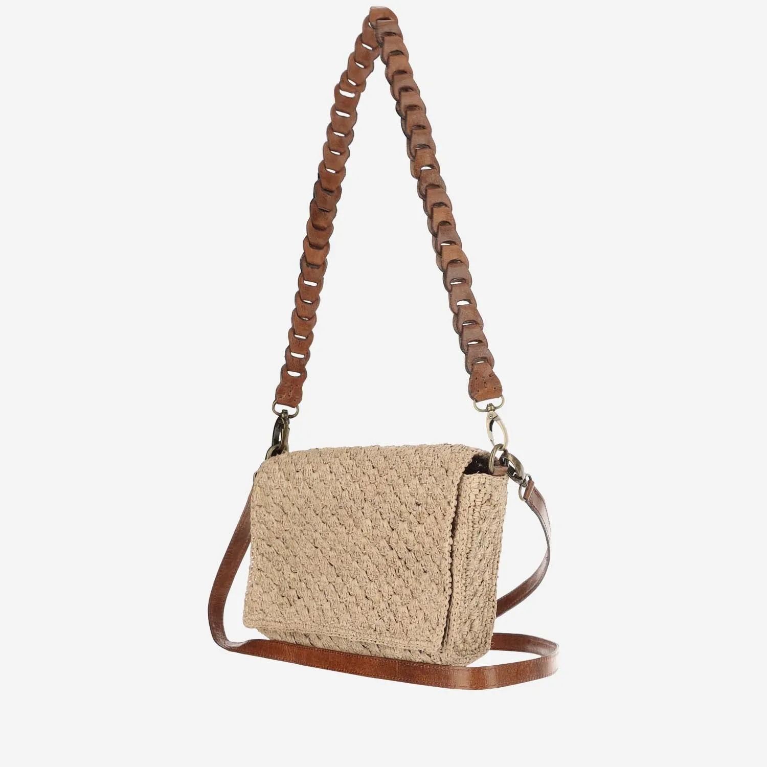 Ibeliv    Ibeliv Sonia Bag In Raffia And Leather